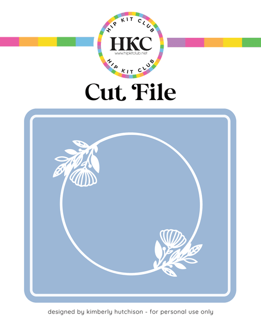 Floral Circle Cut File
