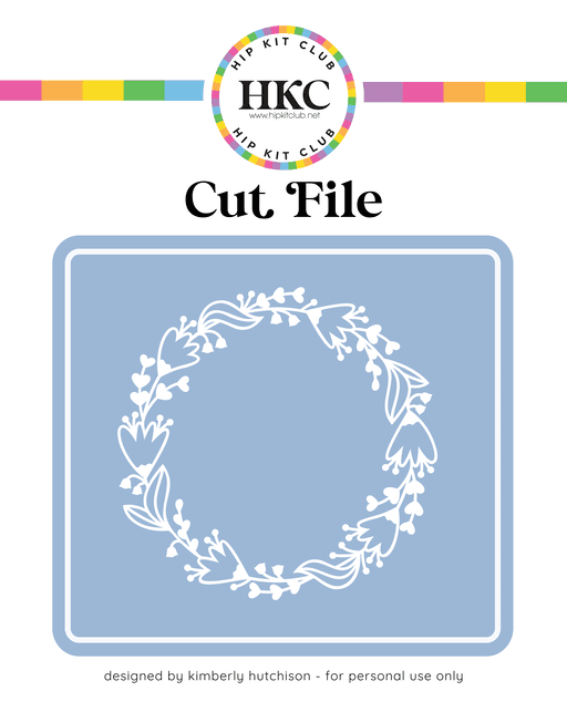Floral Wreath Cut File