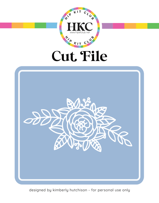 Single Bloom Cut File