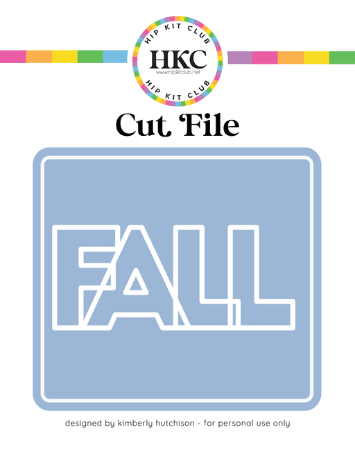 Fall Cut File (Free when registered)    