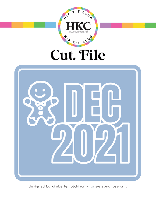 Gingerbread Man Cut File