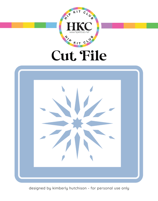 Holiday Star Cut File (Free when registered)    
