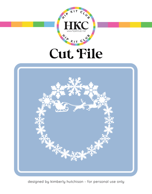 Santa Wreath Cut File