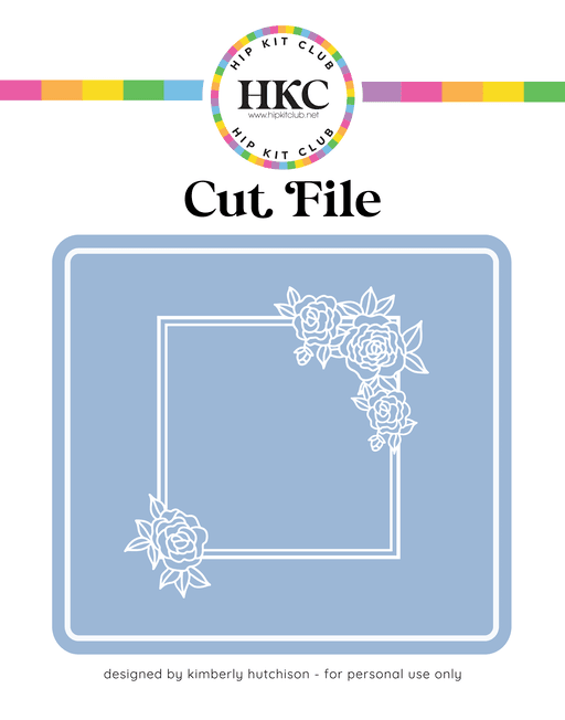 Floral Frame Cut File