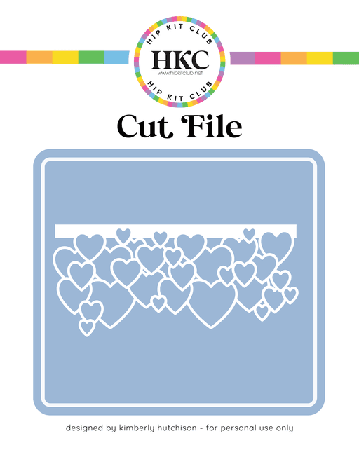 Heart Border Cut File