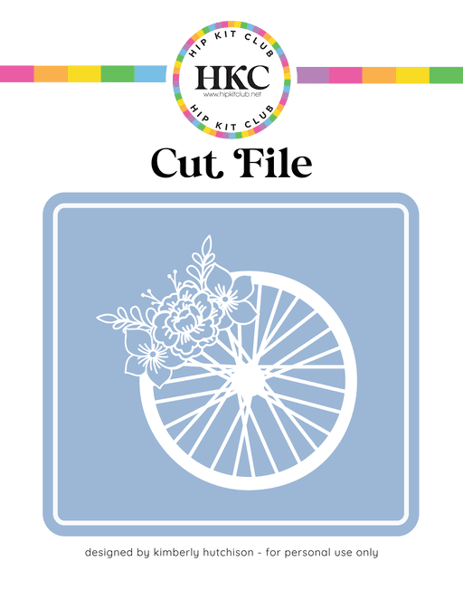 Floral Wheel Cut File