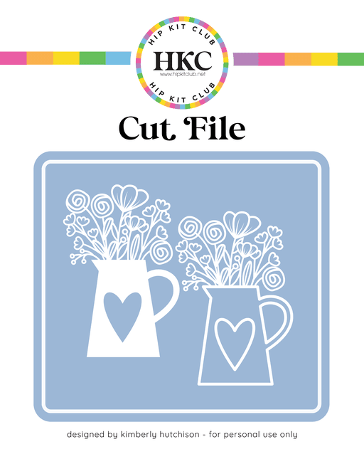 Floral Jug Cut File