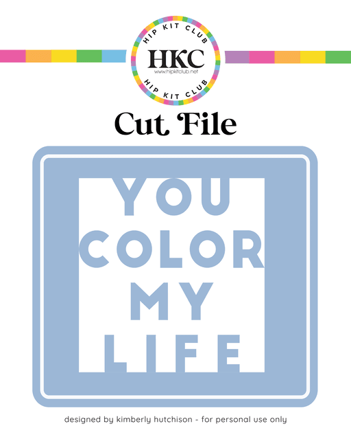 You Color Cut File