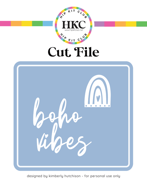 BOHO Vibes Cut File