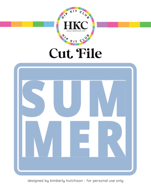 Summer Cut File