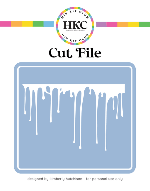 Dripping Ink Cut File