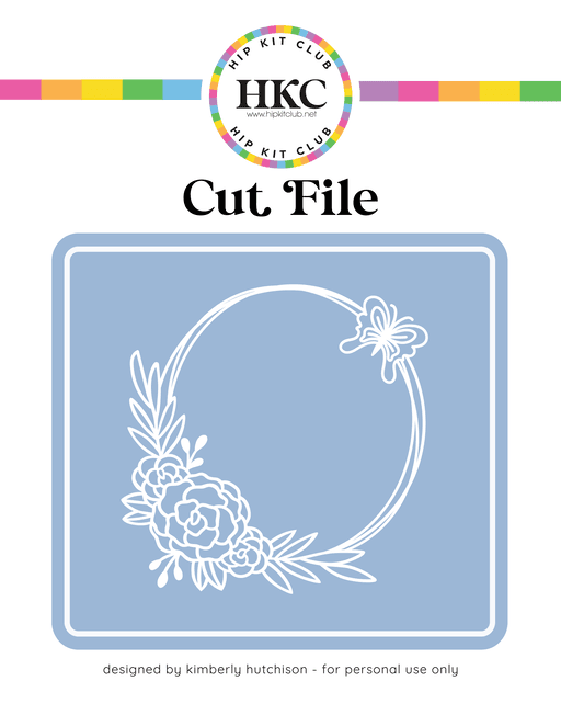 Floral Frame Cut File