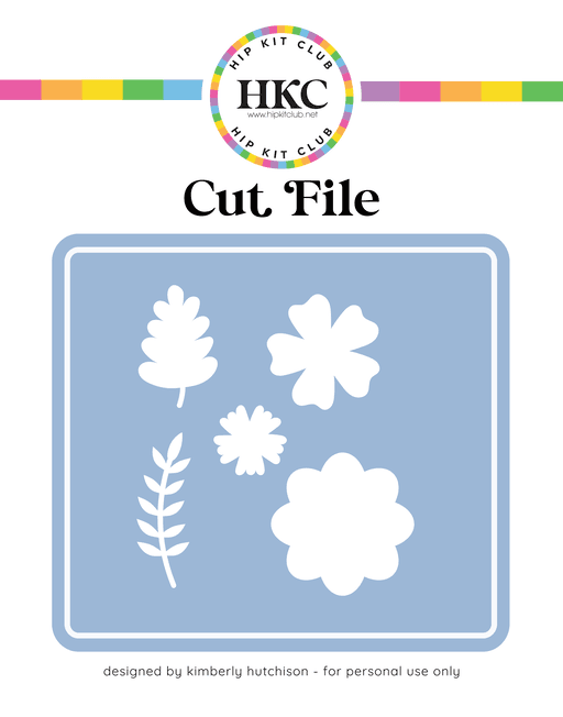 Flower Leaf Cut File