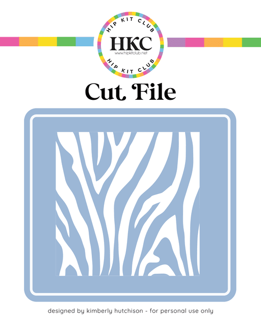 Zebra Stripe Cut File