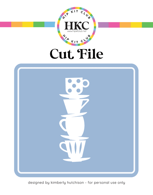 Tea Cups Cut File