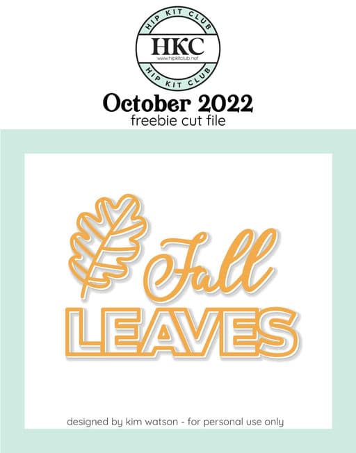 Fall Leaves Cut File (Free when registered)      