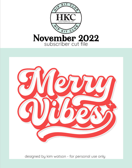 Merry Vibes Cut File