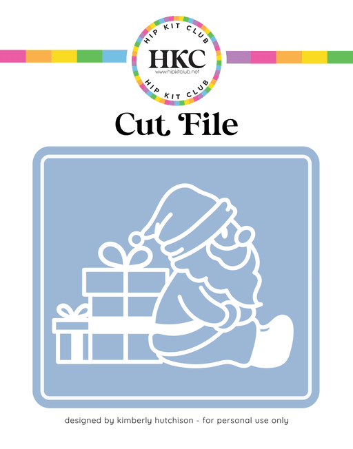 Santa + Gifts Cut File