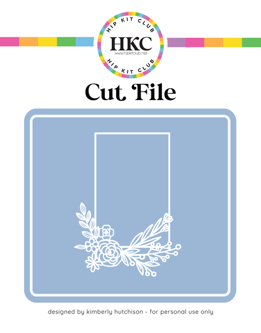Floral Frame Cut File
