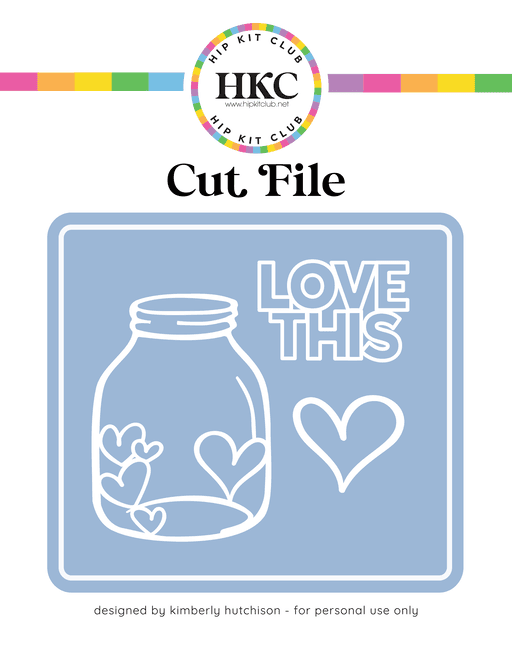 Heart Jar Cut File