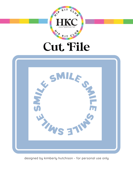 Smile Circle Cut File