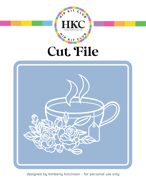 Tea Cup Cut File
