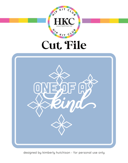 One of a Kind Cut File