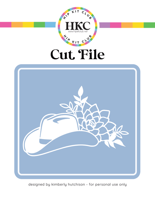Floral Hat Cut File