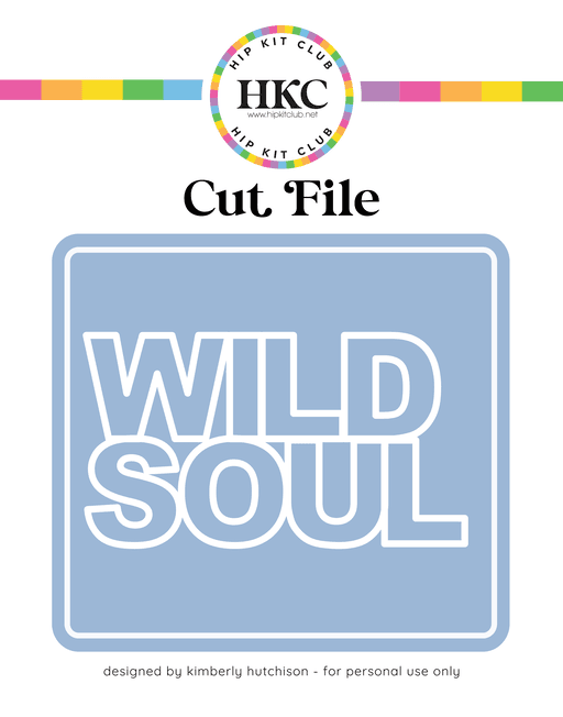 Wild Soul Cut File (Free when registered)     