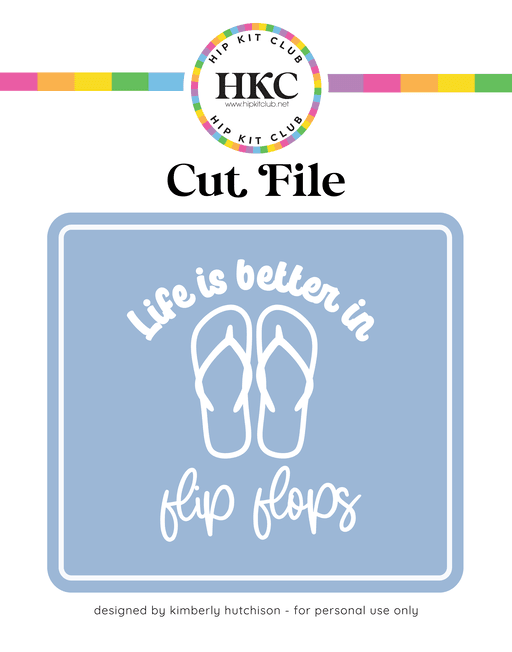 Flip Flops Cut File