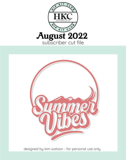Summer Vibes Cut File