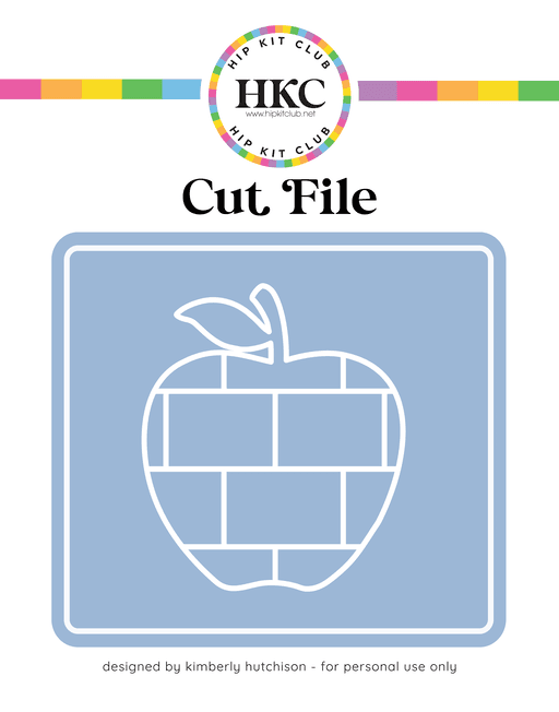 Apple Collage Cut File (Free when registered)      