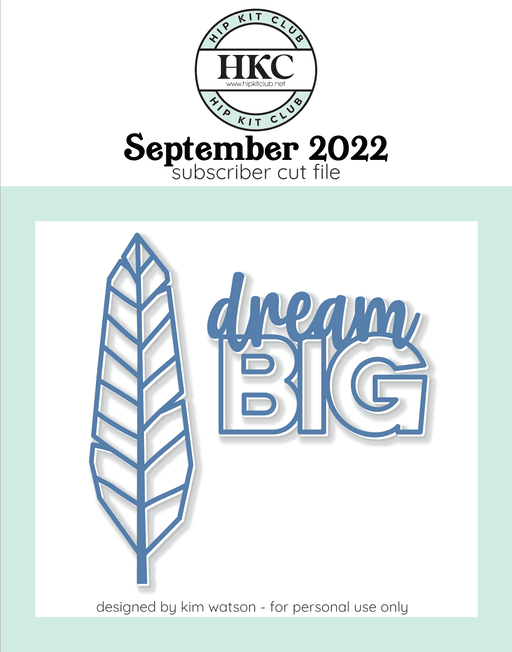 Dream Big Cut File