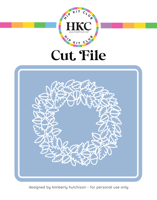 Fall Wreath Cut File