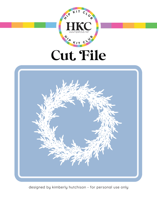 Pine Wreath Cut File