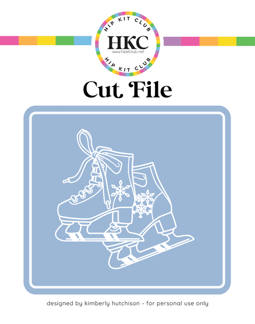 Ice Skates Cut File