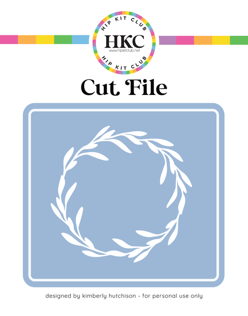 Frond Wreath Cut File