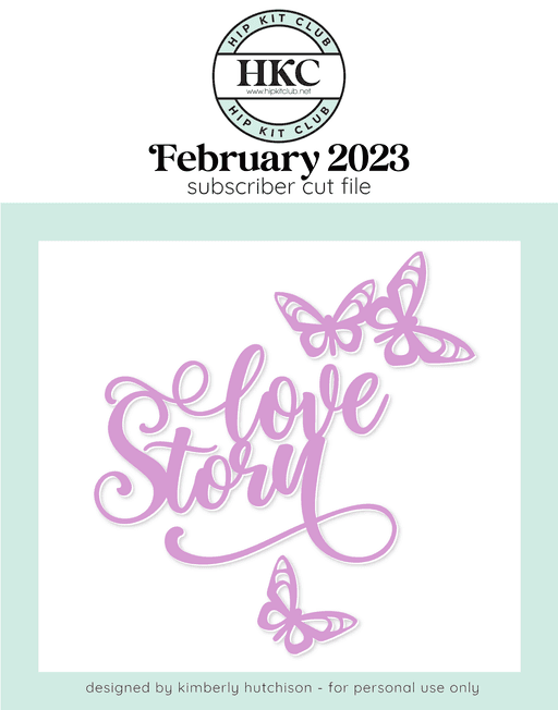 Love Story Cut File