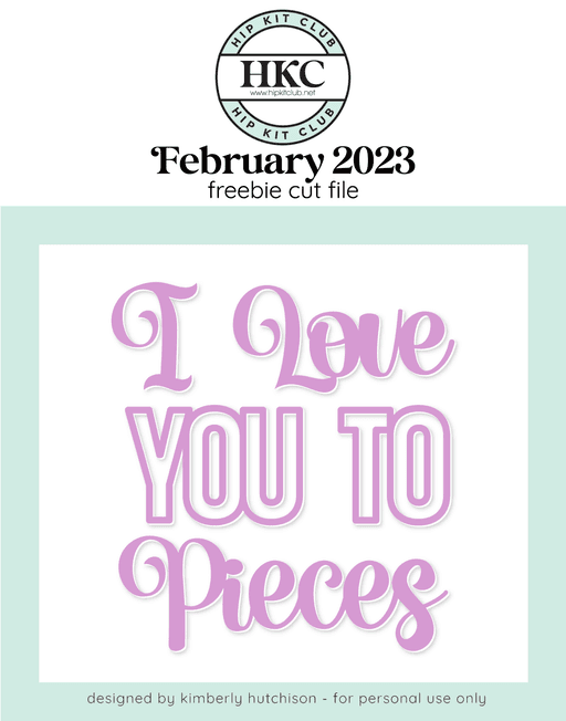 Love You Cut File (Free when registered)   