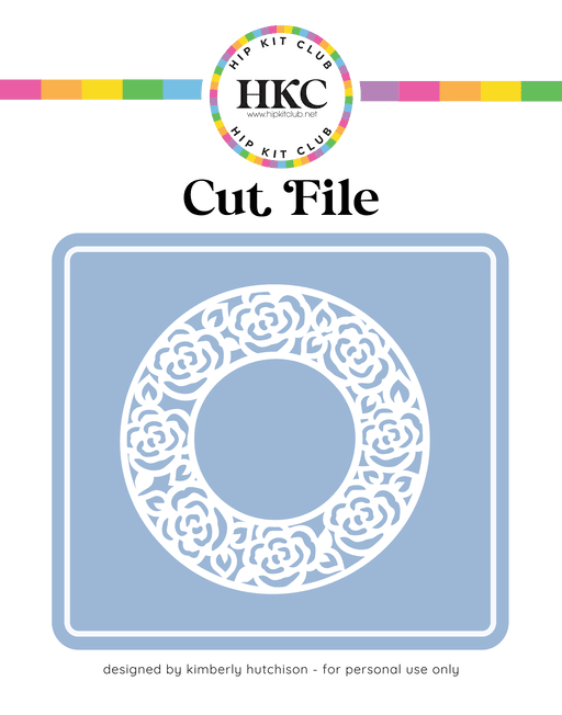 Rose Circle Cut File