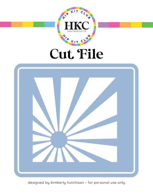Sunburst Cut File (Free when registered)   