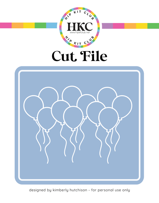 Balloons Cut File