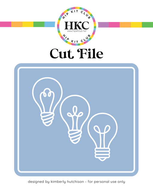Light Bulbs Cut File
