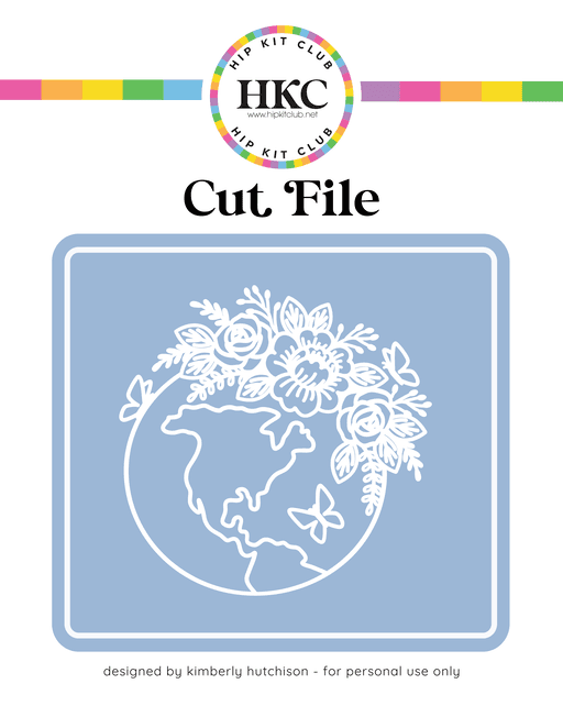 Floral Globe Cut File   
