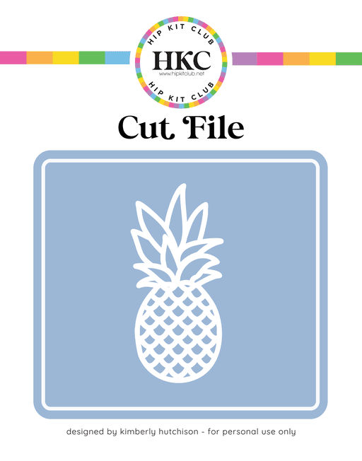 Pineapple Cut File  