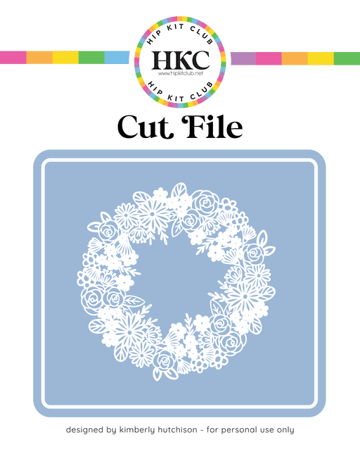 Summer Wreath Cut File   