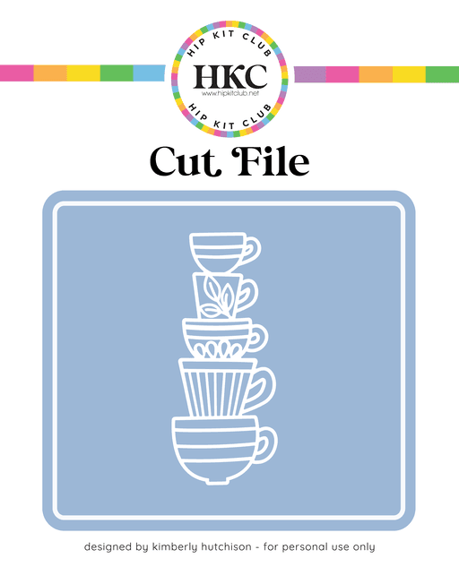 Coffee Cups Cut File 