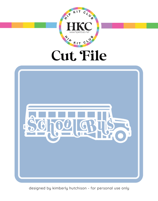 School Bus Cut File
