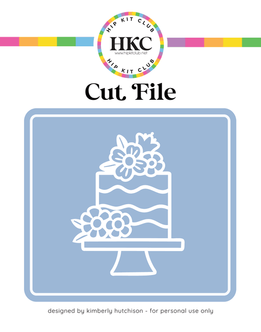 Flower Cake Cut File