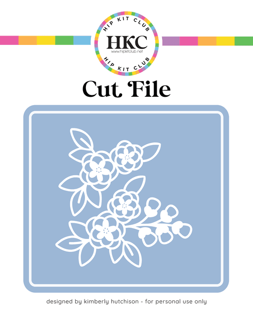 Simple Floral Cut File